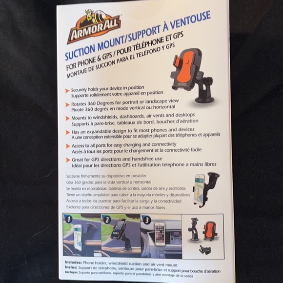 ArmorAll Suction mount/support for car cell phone, and GPS brand new - Picture 5 of 7